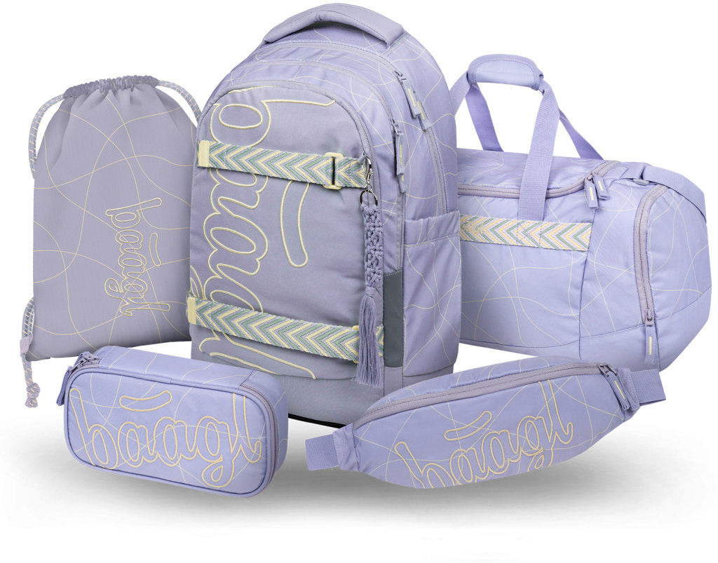 BAAGL SET 5 Skate Max Mishmash: hátizsák, tolltartó, tornazsák, sporttáska, GRS övtáska
