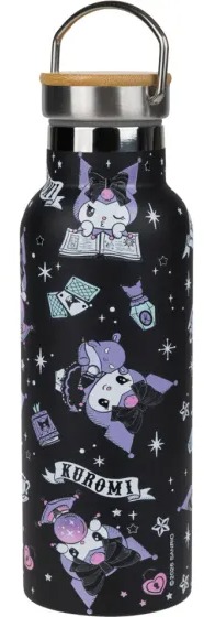 Baagl thermo kulacs bambusz kupakkal - Kuromi Fortune Dream, 500 ml