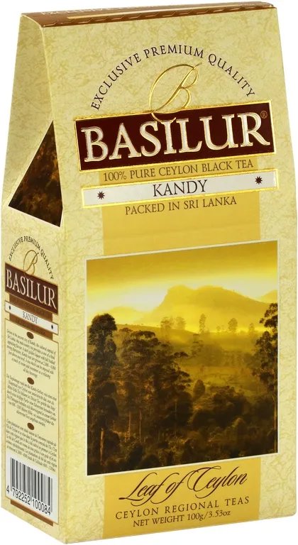 Basilur Leaf of Ceylon Kandy FBOP, papírdobozos, 100 g