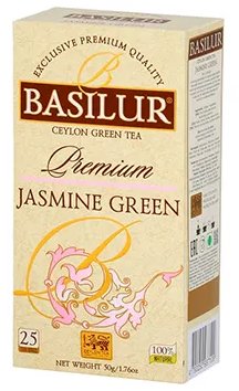 Basilur Tea Exports (Pvt) Ltd Premium Jasmine Green 25 × 2 g, csomagolás nélküli filter