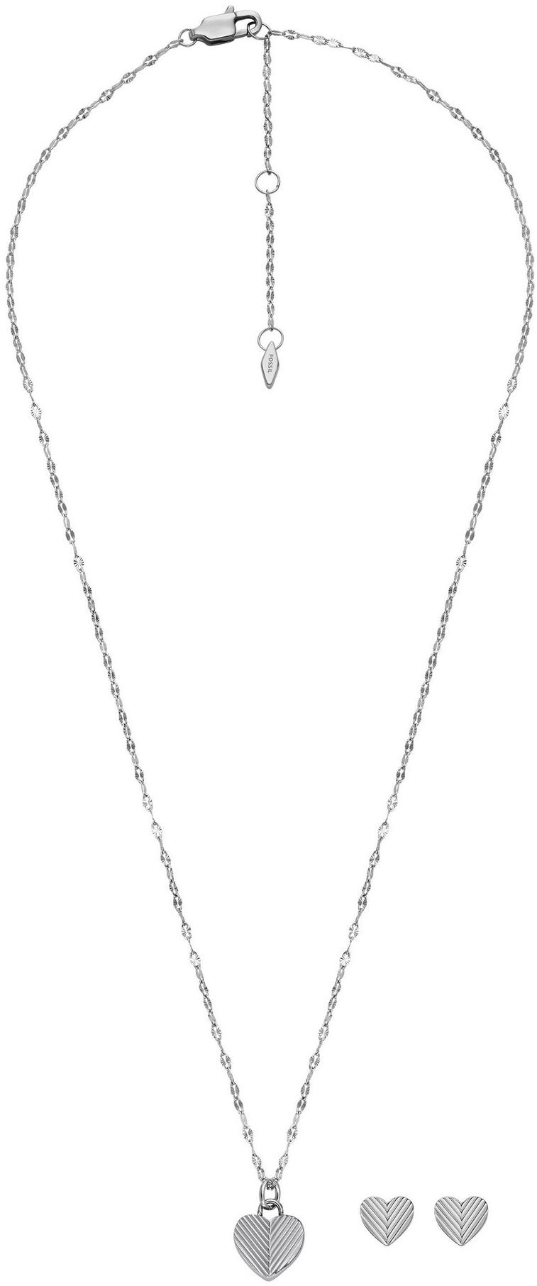 Fossil női ajándék készlet, acél ékszer JF04669SET