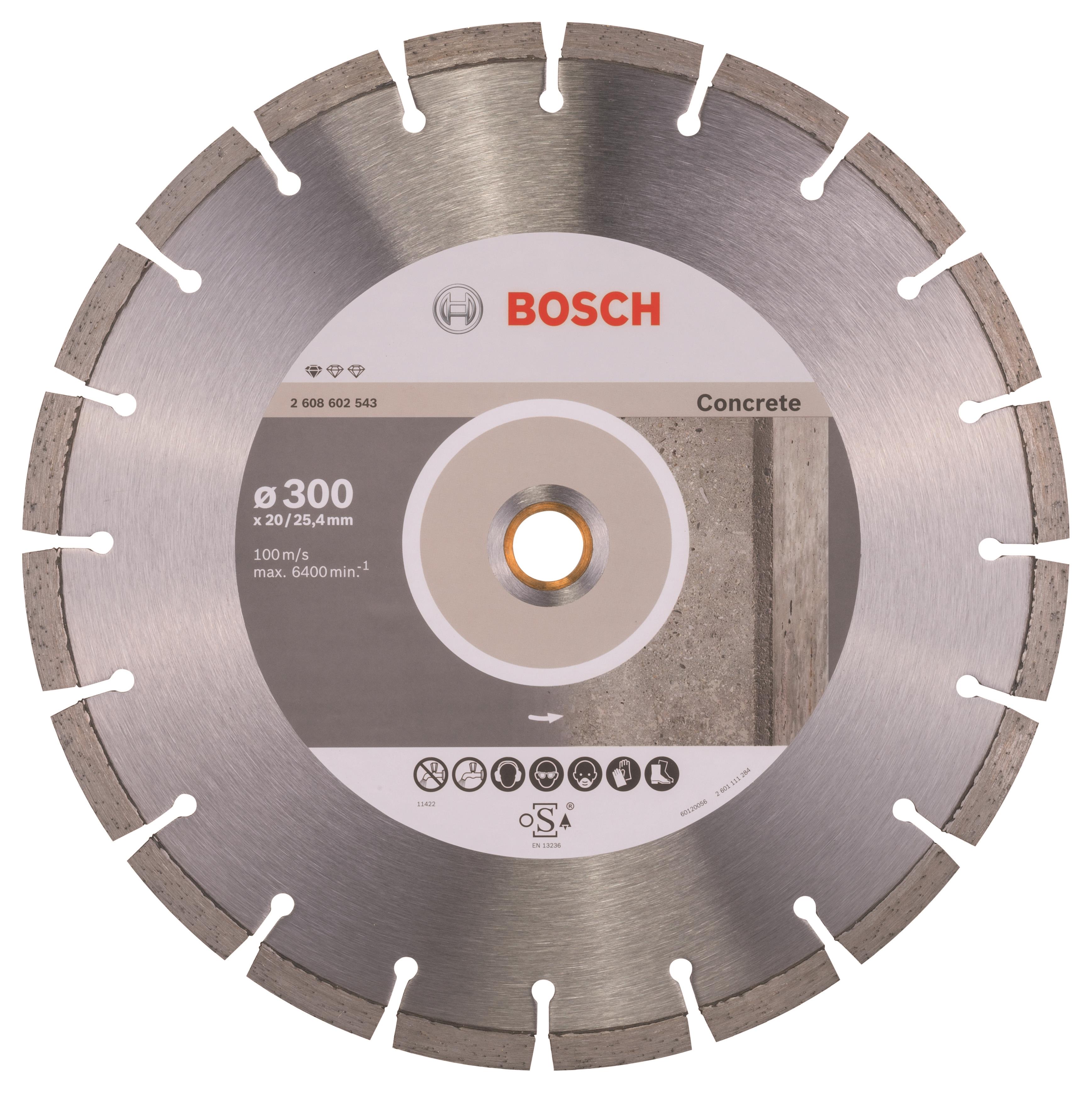 BOSCH 2608602543 Gyémánt vágótárcsa Standard for Concrete 300 x 20/25,40 x 2,8 x 10 mm