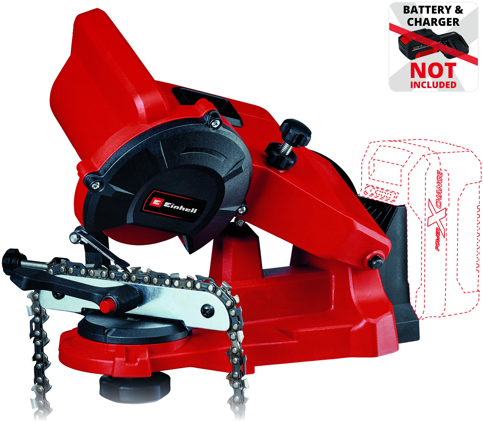 EINHELL Akkus fűrészlánc élező gép GE-CS 18 Li - Solo, 4499940 (AKKU nélkül)