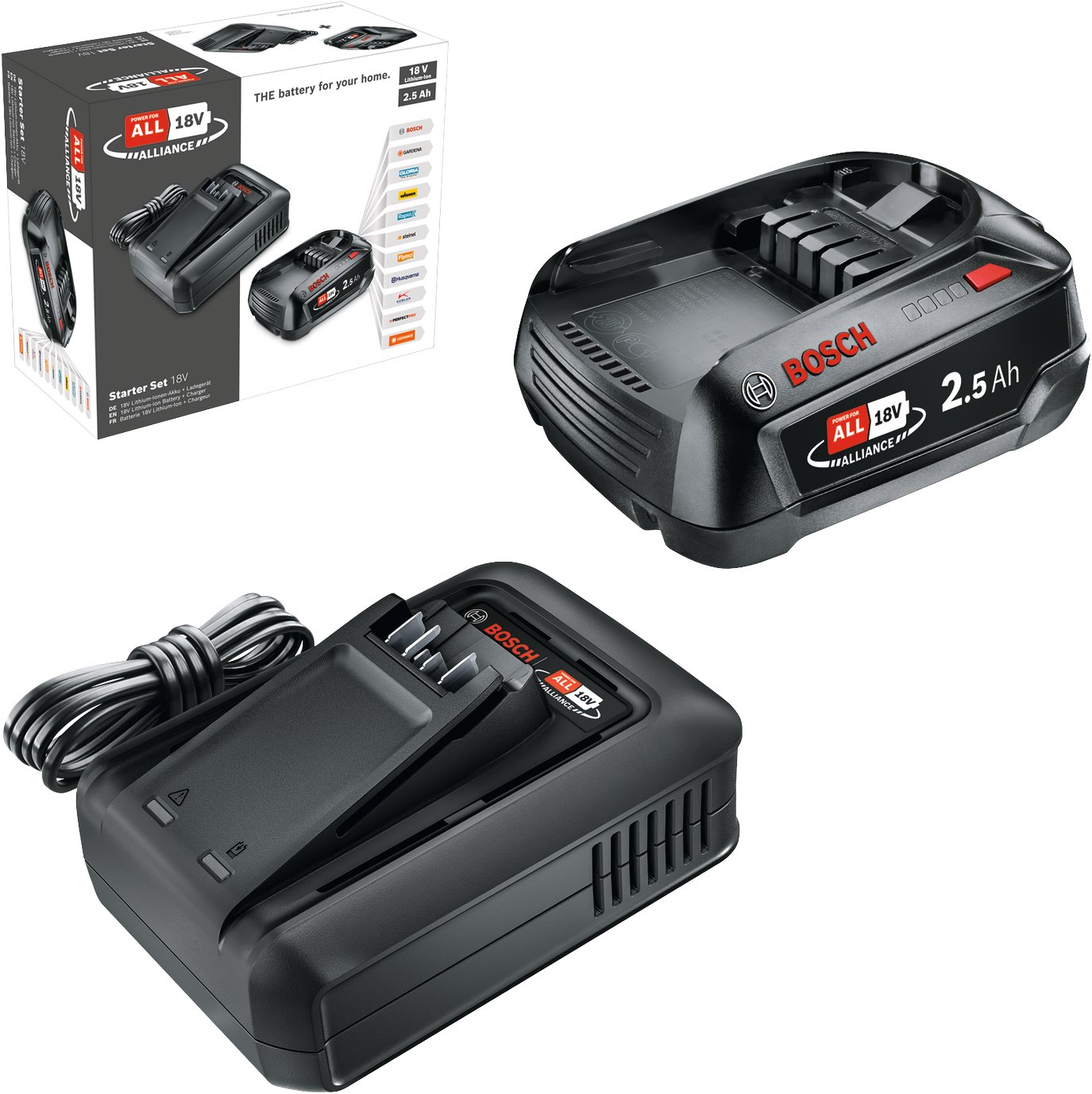Bosch 1600A031T4 18V 2,5Ah akkumulátor + AL 18V-44 töltő