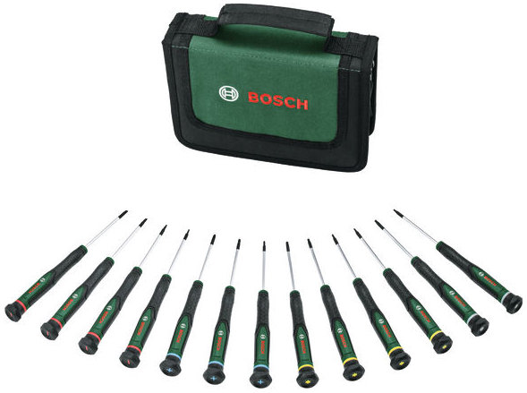 BOSCH SL/PH/TX/HEX precíziós csavarhúzó készlet, szövettáska, 13 db, 1.600. A02. Z9N