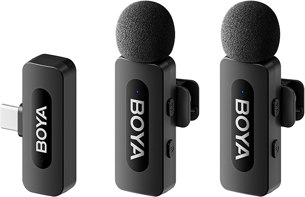 Boya BY-V20 V2.0 Android USB-C okostelefon és tablet mikrofon
