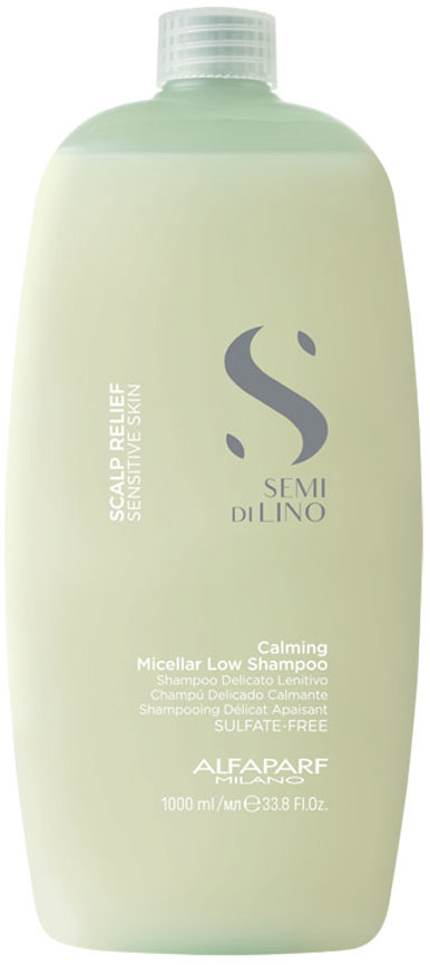 ALFAPARF MILANO Semi Di Lino Scalp Relief Calming Shampoo erősítő sampon érzékeny fejbőrre 1000 ml