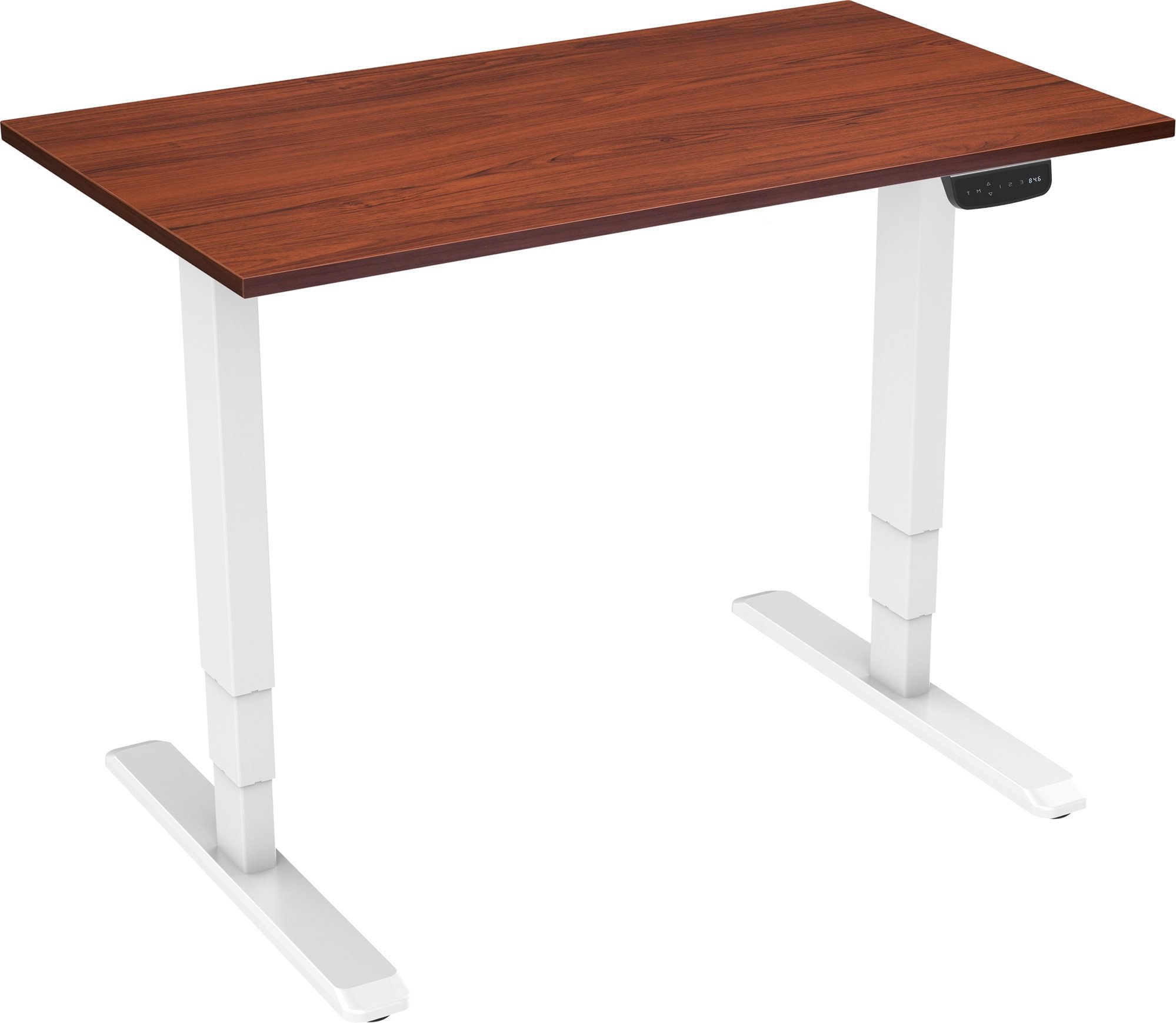 AlzaErgo Table ET1 NewGen, fehér + asztallap, 120×80 cm, laminált gesztenye