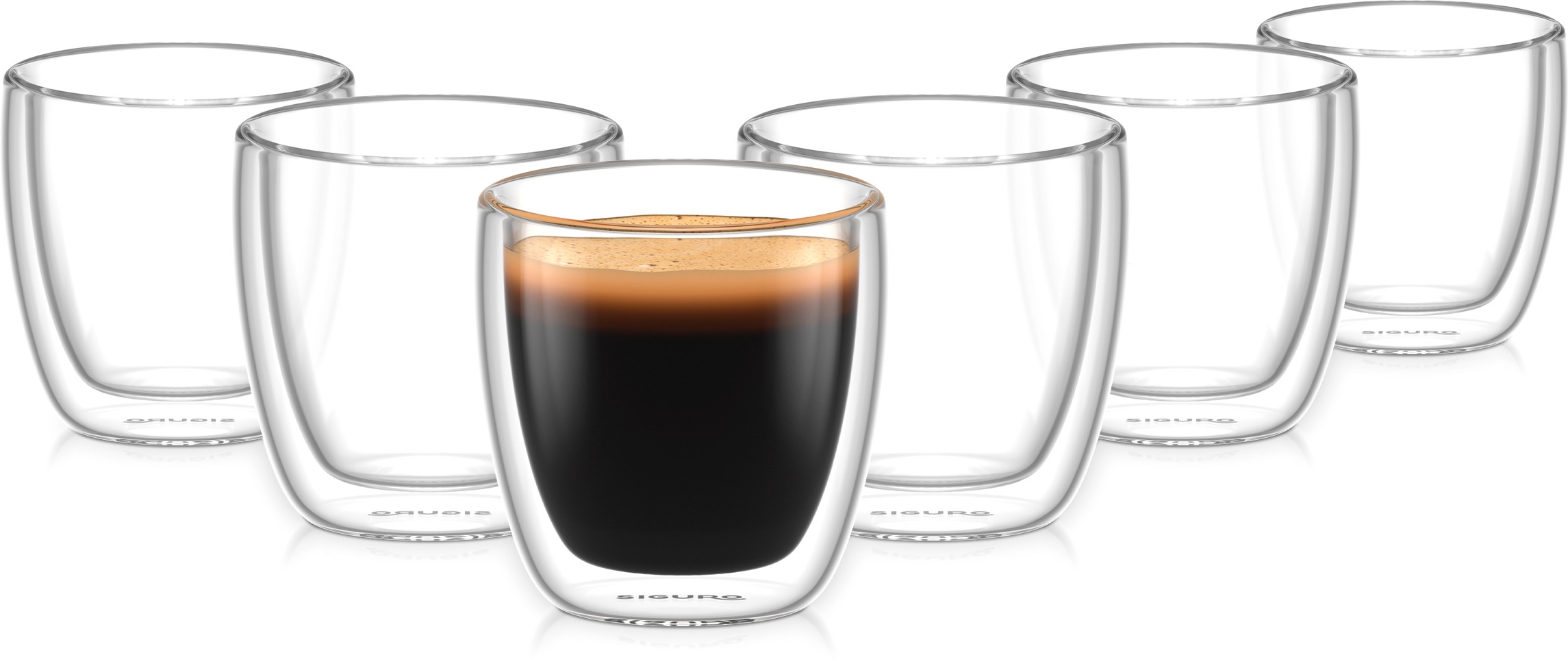 Siguro Espresso termopohár, 90 ml, 6 db