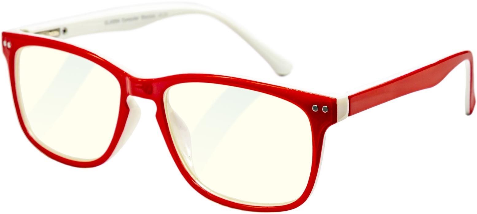 GLASSA Blue Light Blocking Glasses PCG 07, dioptria: +0,00 piros