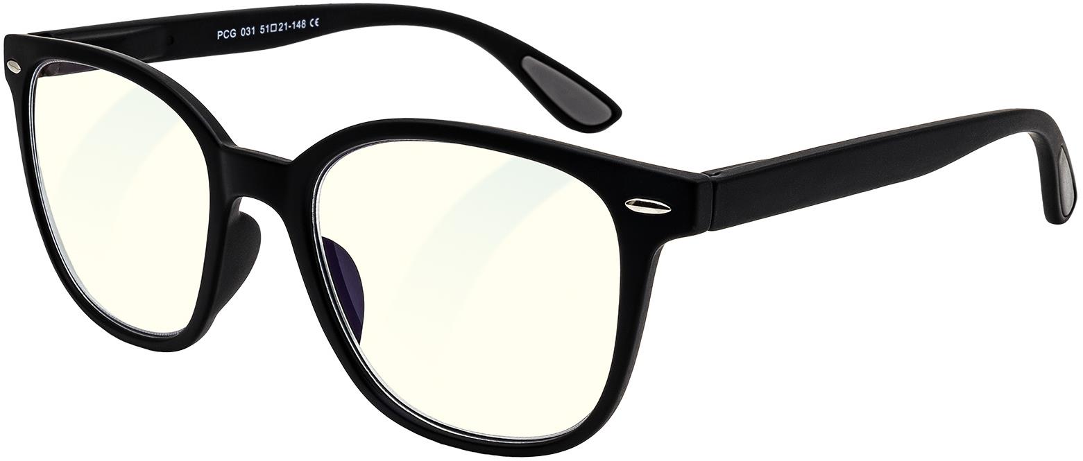 GLASSA Blue Light Blocking Glasses PCG 031, +1,50, fekete