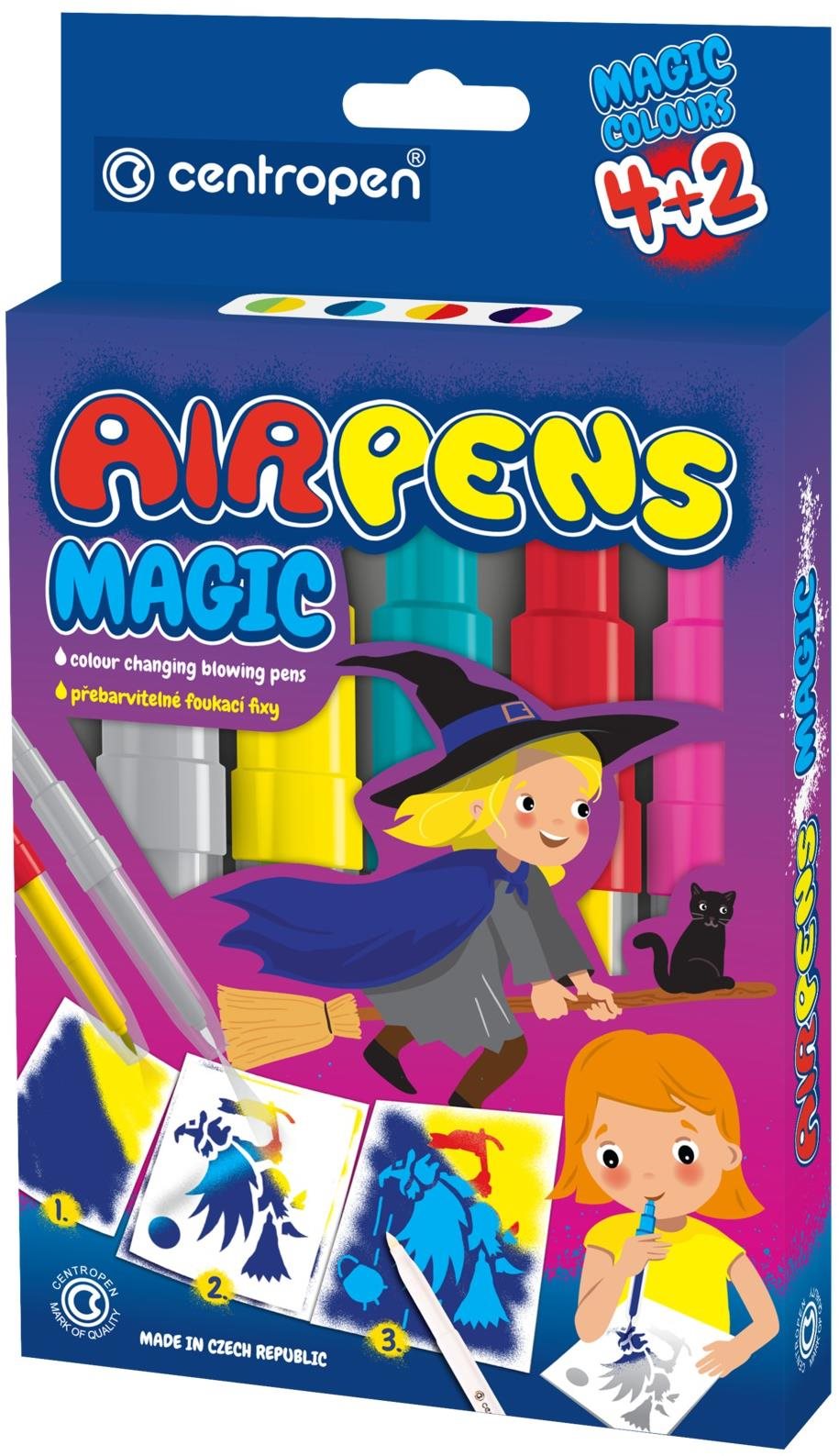 Centropen Air Pens 1549, fújós, magic, 6 db a csomagban