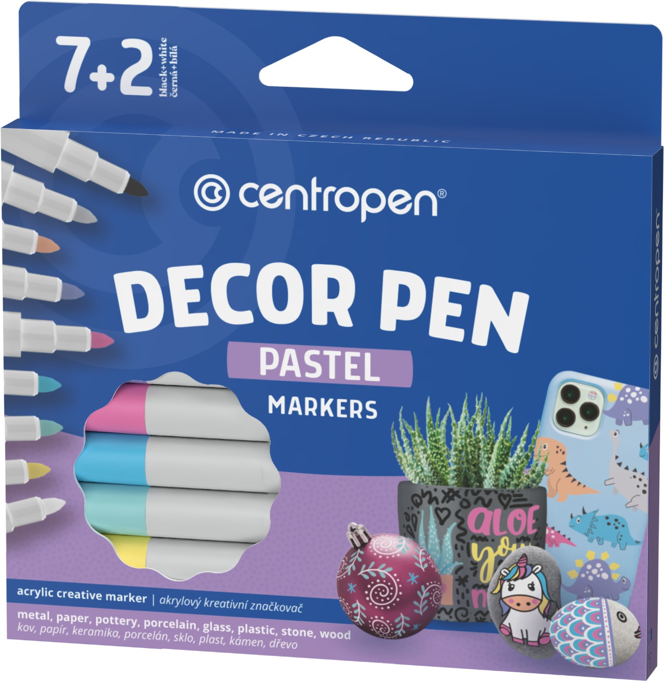 CENTROPEN Decor toll 2738 pasztell 8+1 db