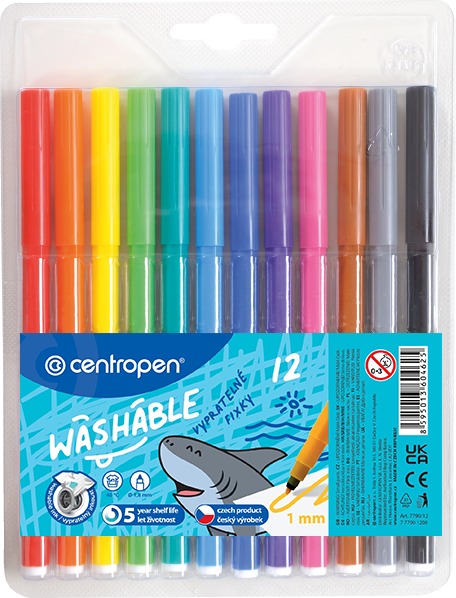 CENTROPEN 7790 TP - mosható, 12db