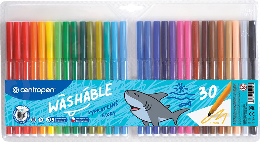 Centropen 7790 TP marker, mosható, 30 db