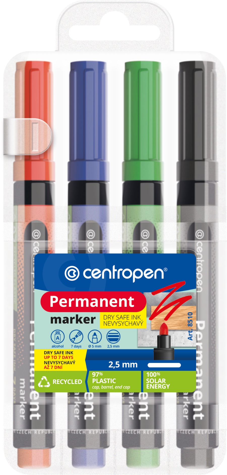 CENTROPEN 8510 - tartós, nem száradó, 4db
