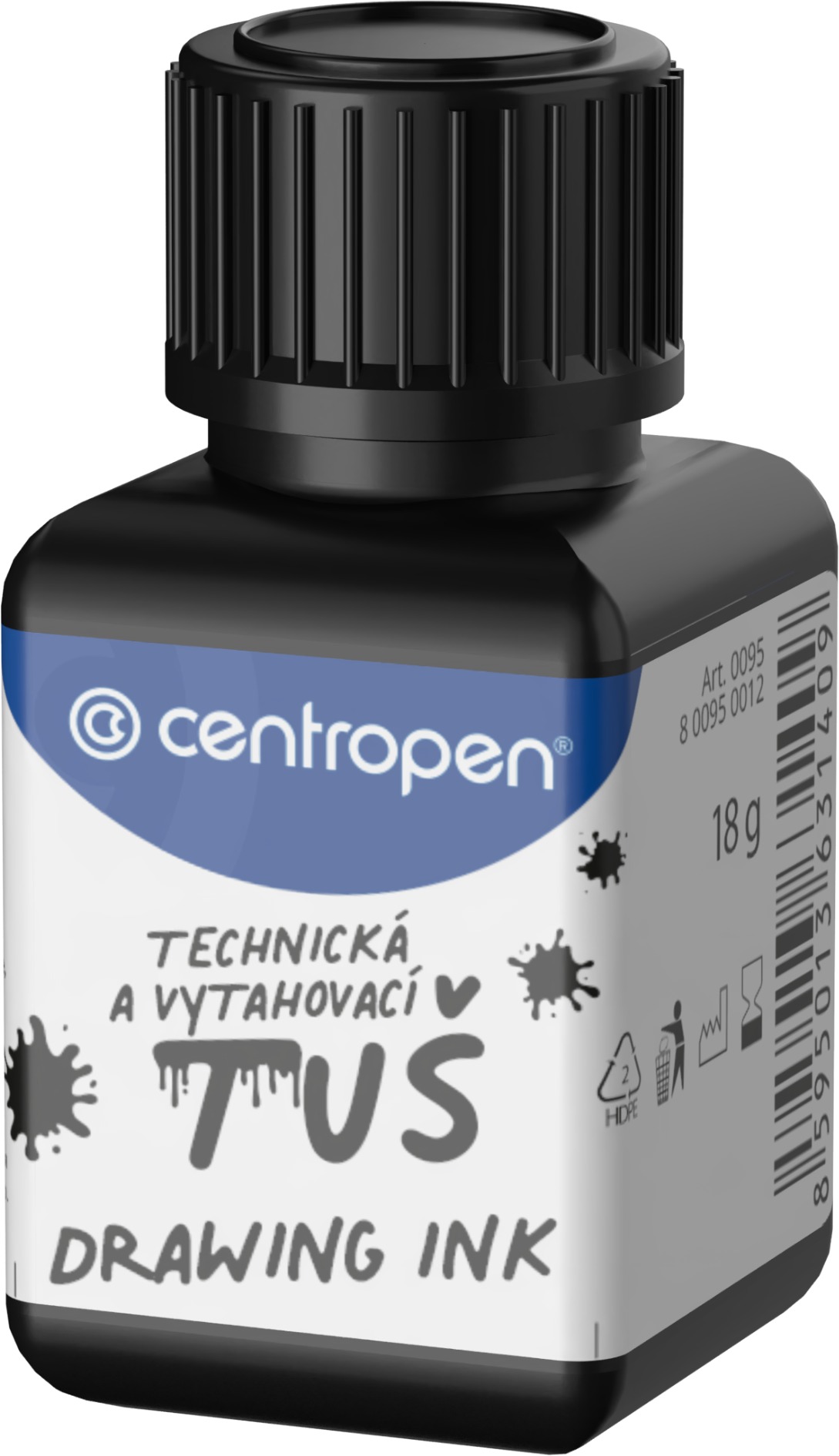CENTROPEN 0095 flakon, 18 g, fekete