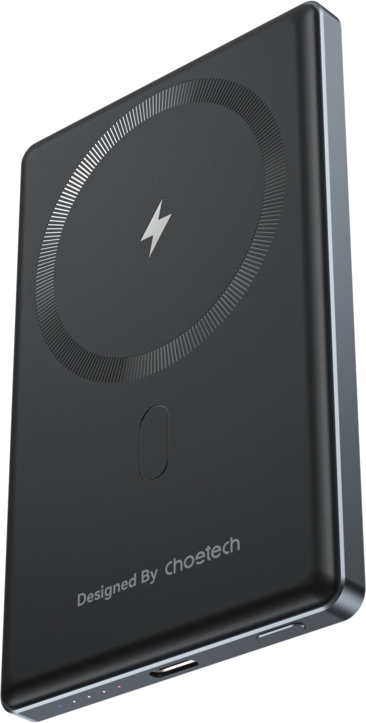 ChoeTech PD20W 5000mAh Ultra-thin magnetic power bank-SUPER SLIM only 8.9mm Black