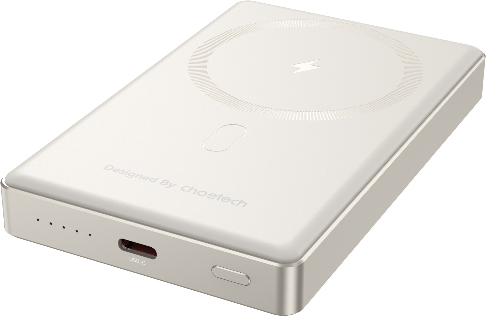 ChoeTech PD20W 10000mAh Ultra-thin magnetic power bank SUPER SLIM only 14,6 mm - white