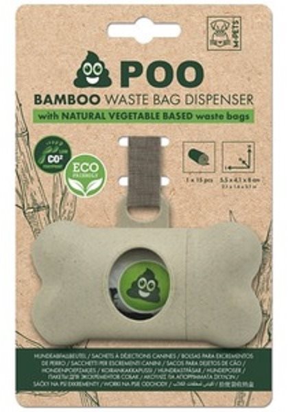 M-Pets POO Bamboo bézs 5,5 × 4,1 × 8,2 cm