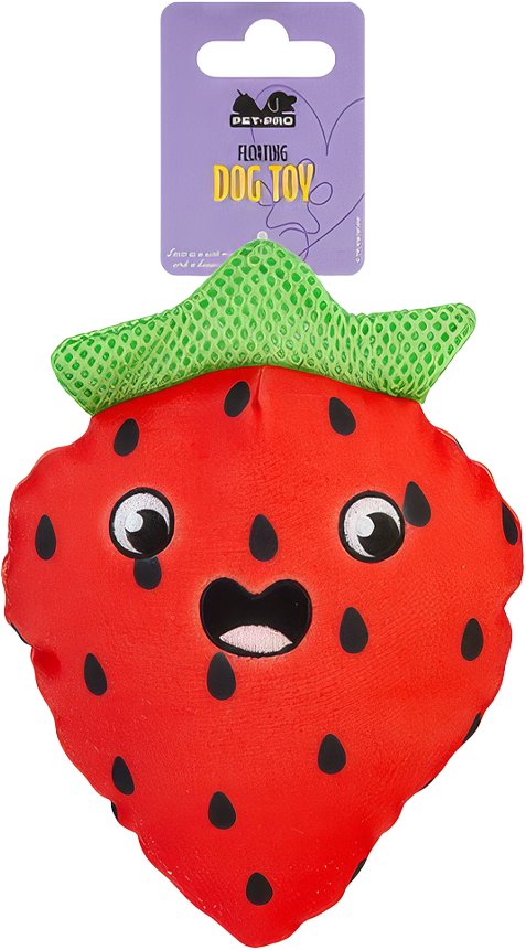 Pet Pro úszó kutya játék - eper, 22 cm