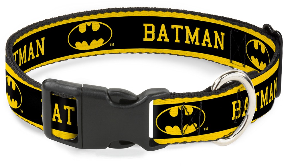 Buckle Down strapapbíró nyakörv műanyag csattal, normál, M-es méret, Batman
