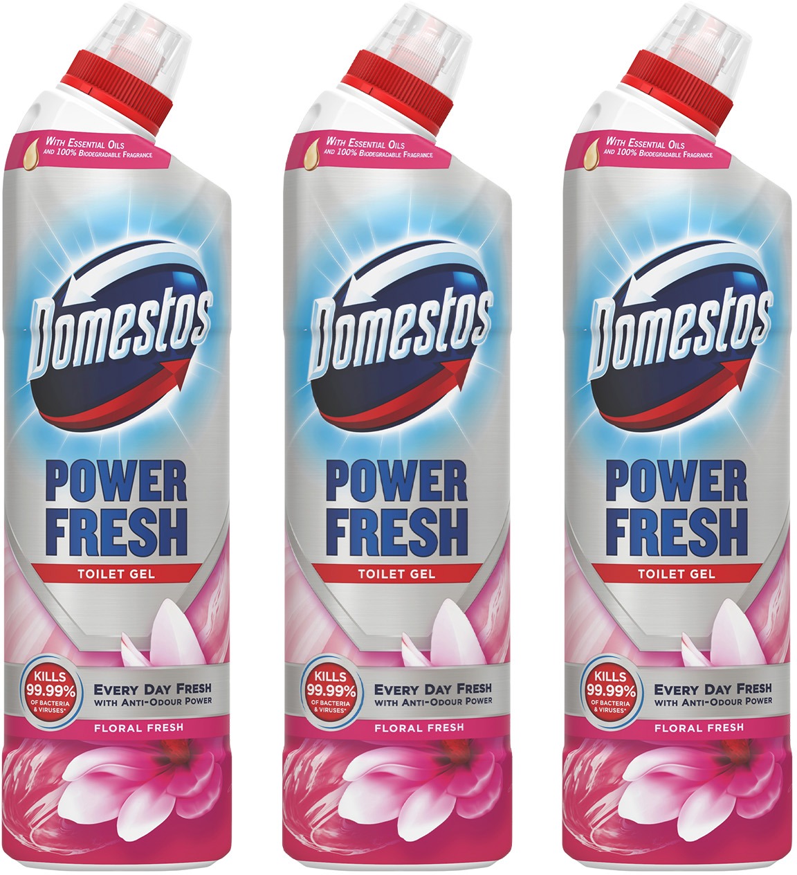 DOMESTOS Triopack Power Fresh Floral 700 ml