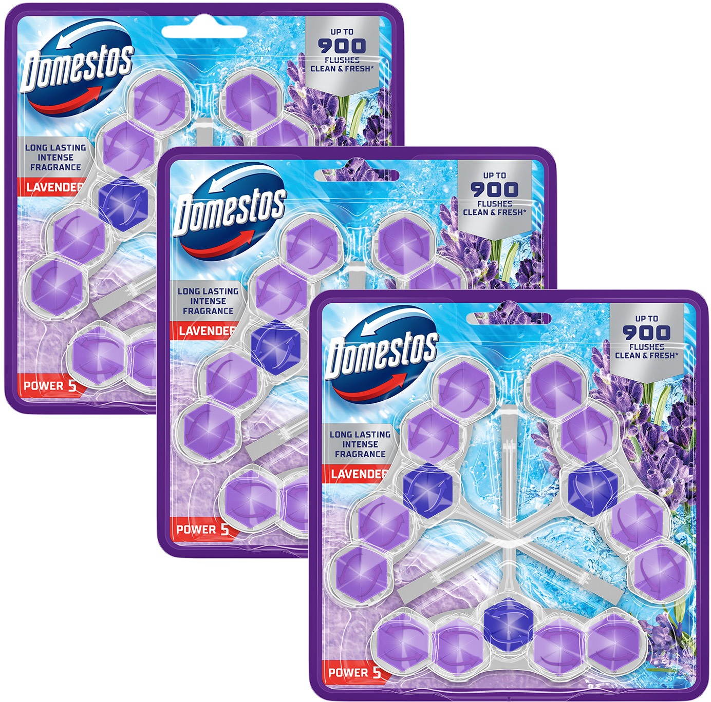 DOMESTOS Triopack Power 5 Lavender 3 × 50 g