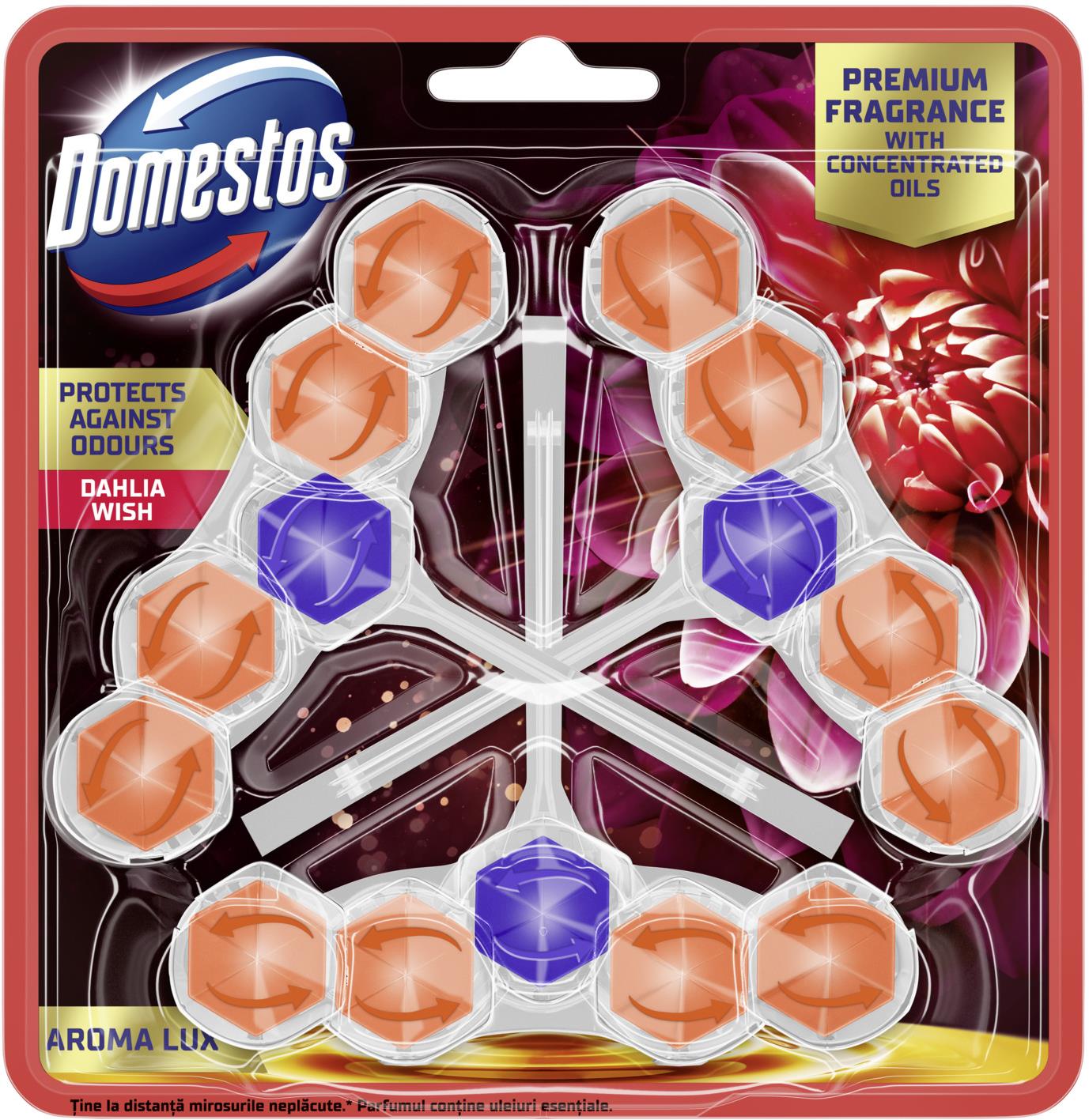 Domestos Aroma Lux Dahlia Wish 3× 50 g