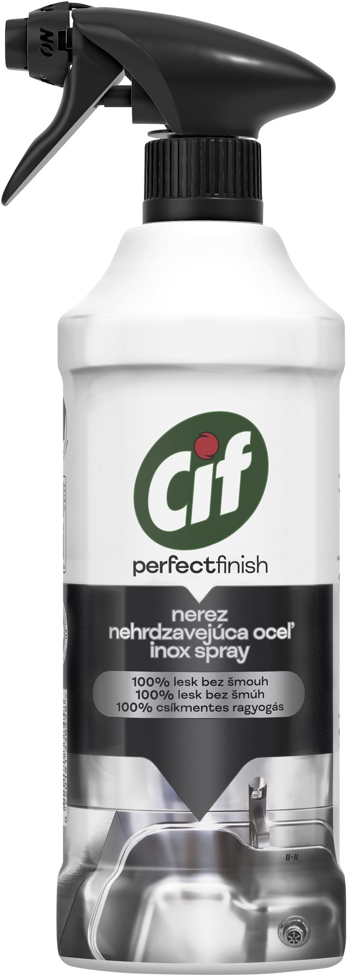CIF Tisztítószer rozsdamentes acélra, 435 ml