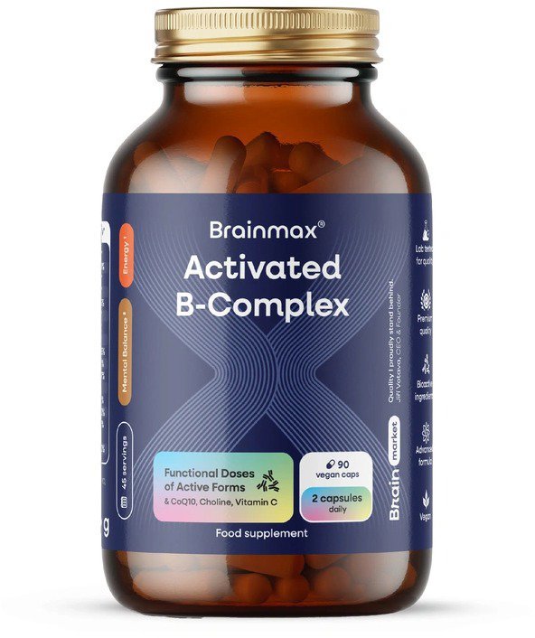 BrainMax Activated B-Complex, 90 növényi kapszula