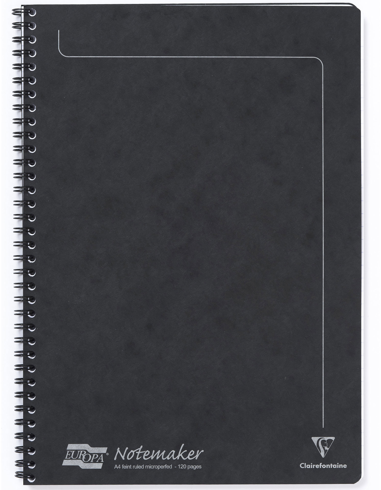 Clairefontaine Europa A4, vonalas, 60 lap, fekete