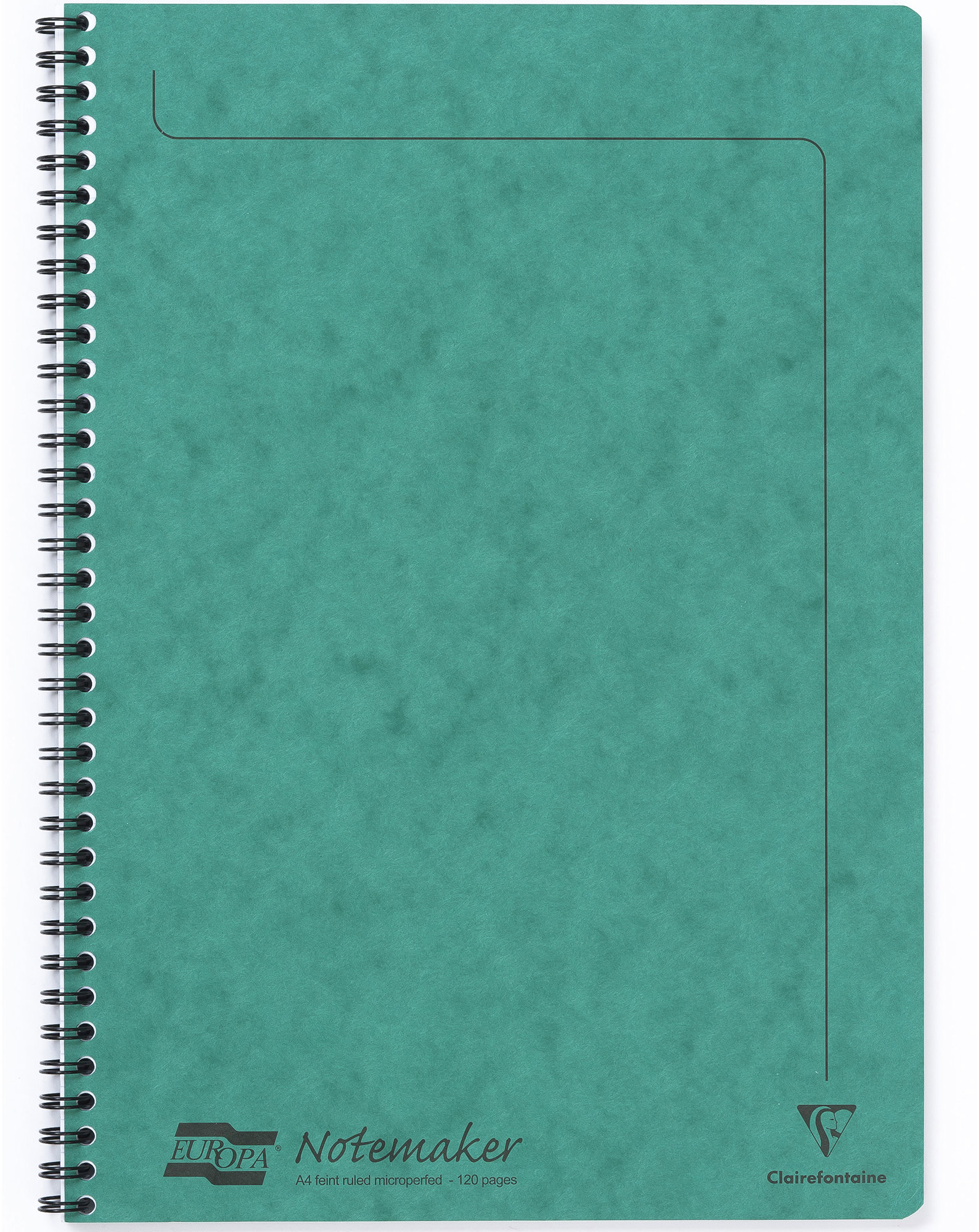 Clairefontaine Europa A4, vonalas, 60 lap, zöld