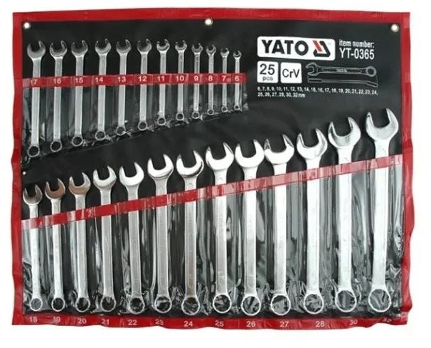 Yato csavarkulcskészlet 25 db, 6-32 mm