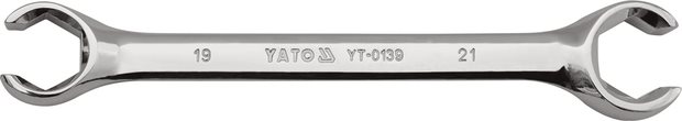 Yato gyűrűskulcs félig nyitott 19x21 mm