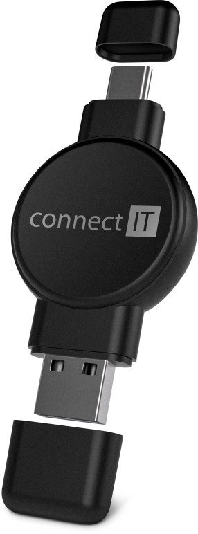 Connect IT WatchTravelCharge vezeték nélküli, fekete