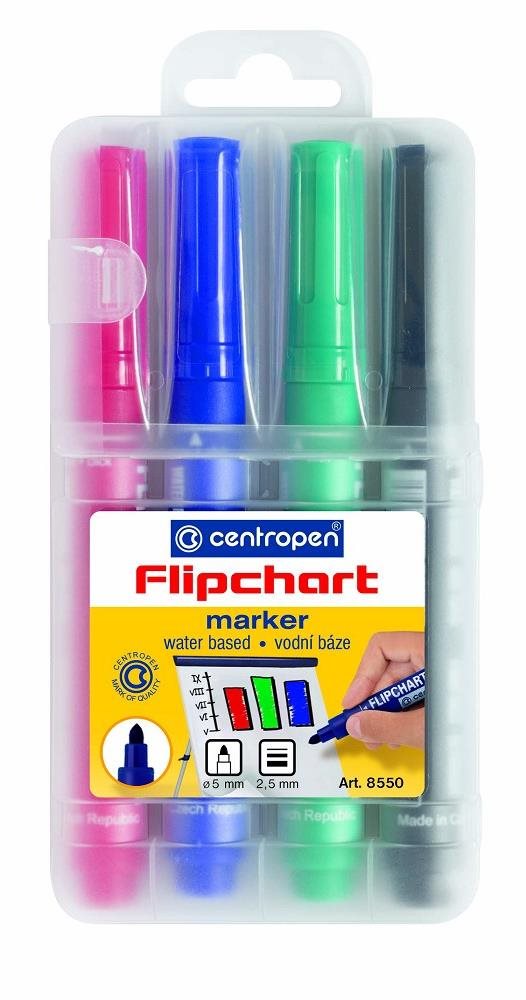Centropen 8550/4 Flipchart marker, tokban