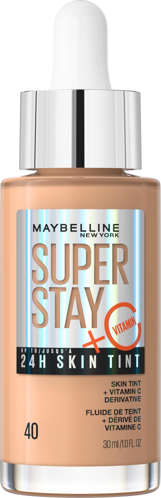 MAYBELLINE NEW YORK Super Stay Vitamin C tonizáló szérum, 30 ml - skin tint 40