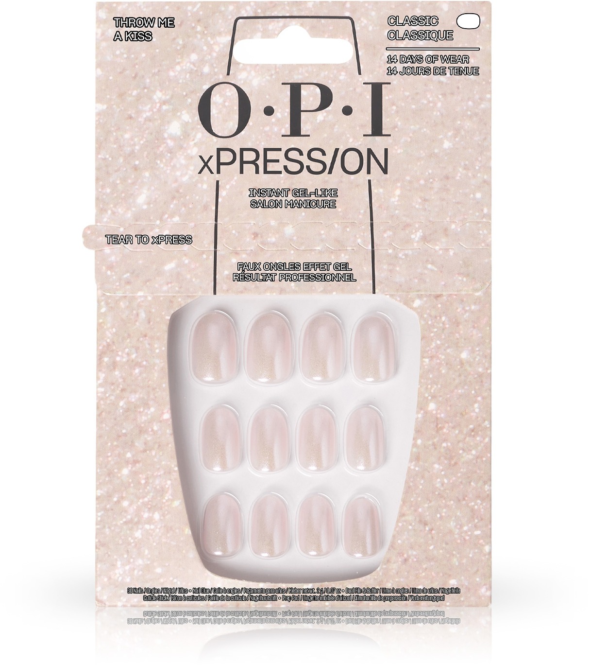 OPI xPRESS/ON Special Effect Press On Nails - Throw Me a Kiss