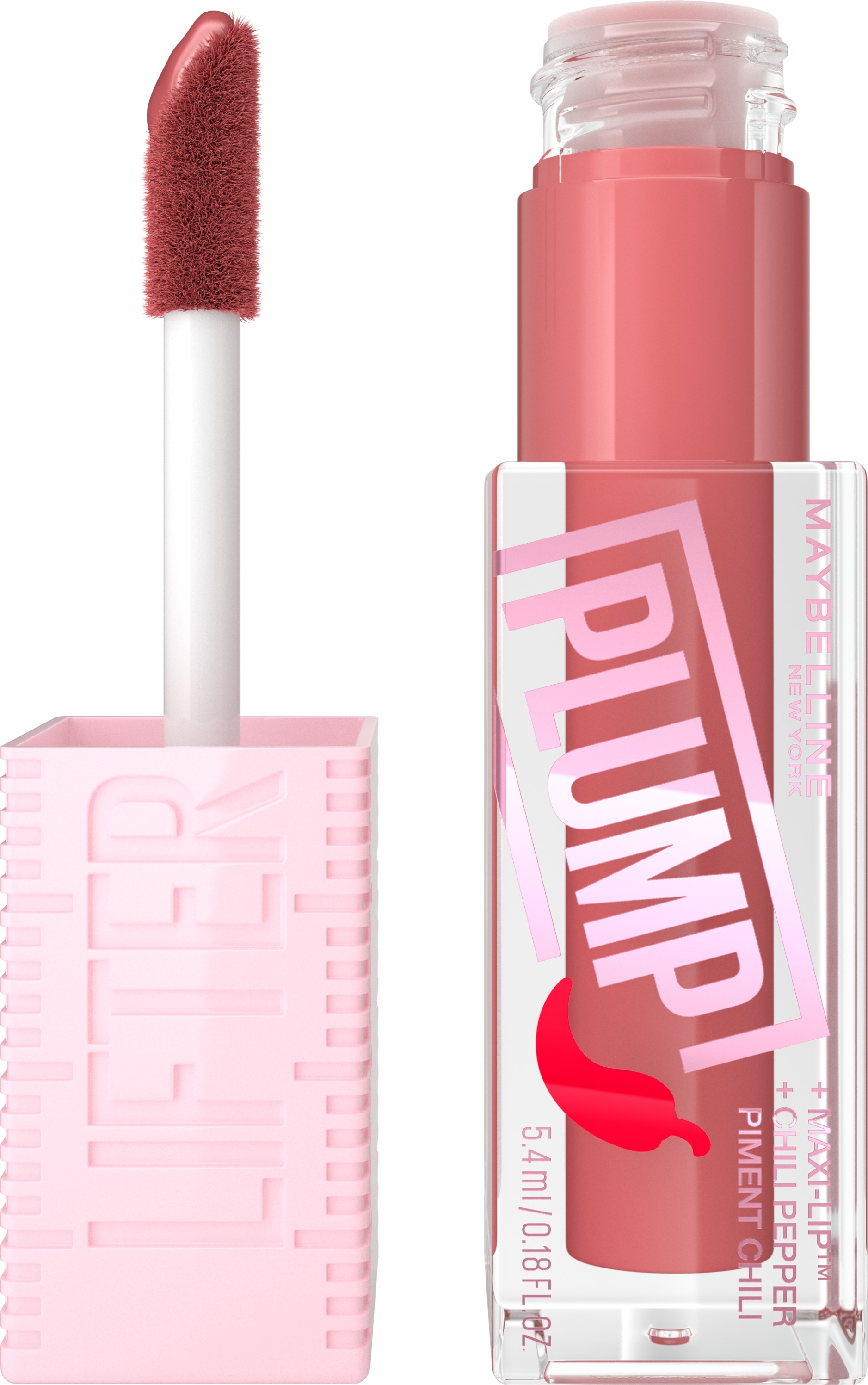 MAYBELLINE NEW YORK Lifter Plump szájfény, 5,4 ml - 005 Peach Fever