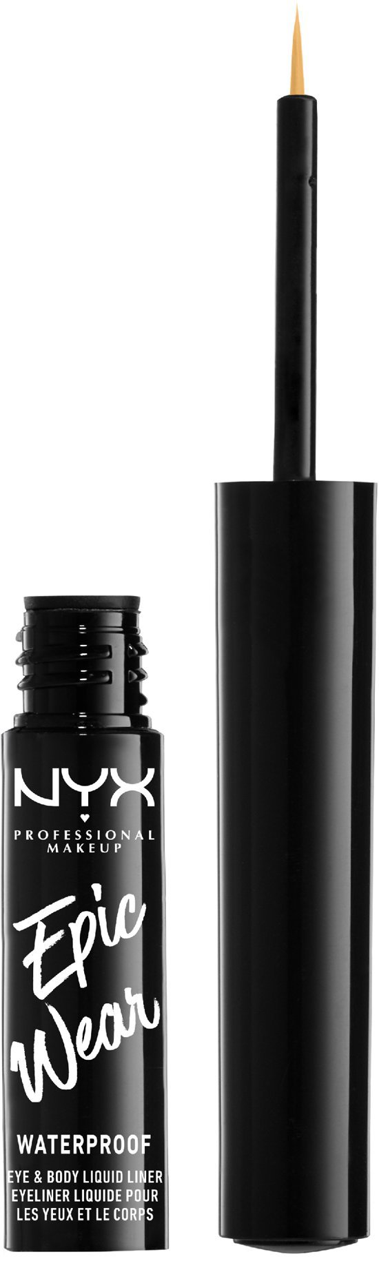NYX PROFESSIONAL MAKEUP Epic Wear Semi-Permanent Liquid Liner szemkihúzó, folyékony, 3,5 ml - 08 Yellow