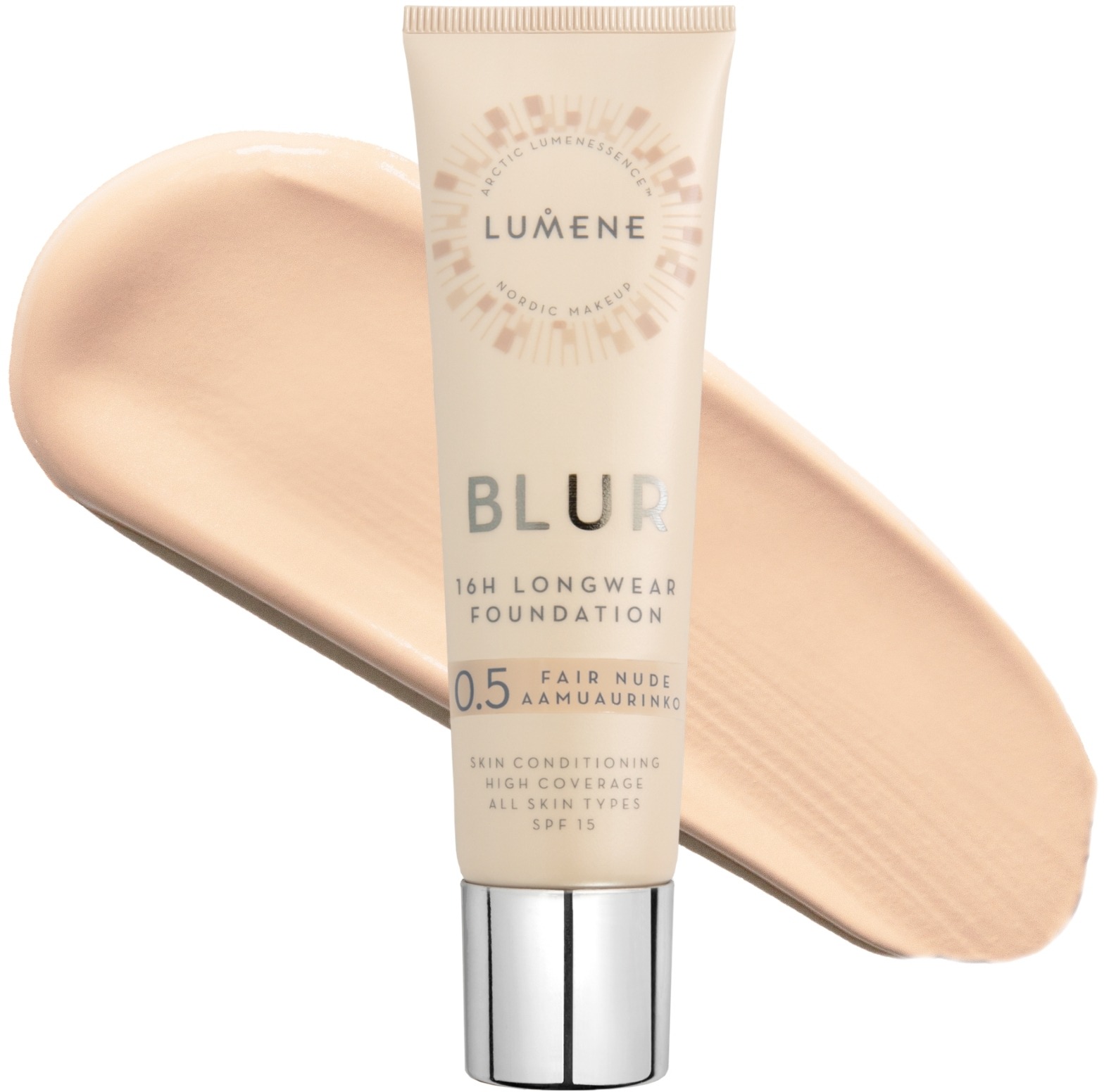 Lumene Blur 16h Longwear Foundation SPF15 Shade 0.5 Fair Nude / Aamuaurinko