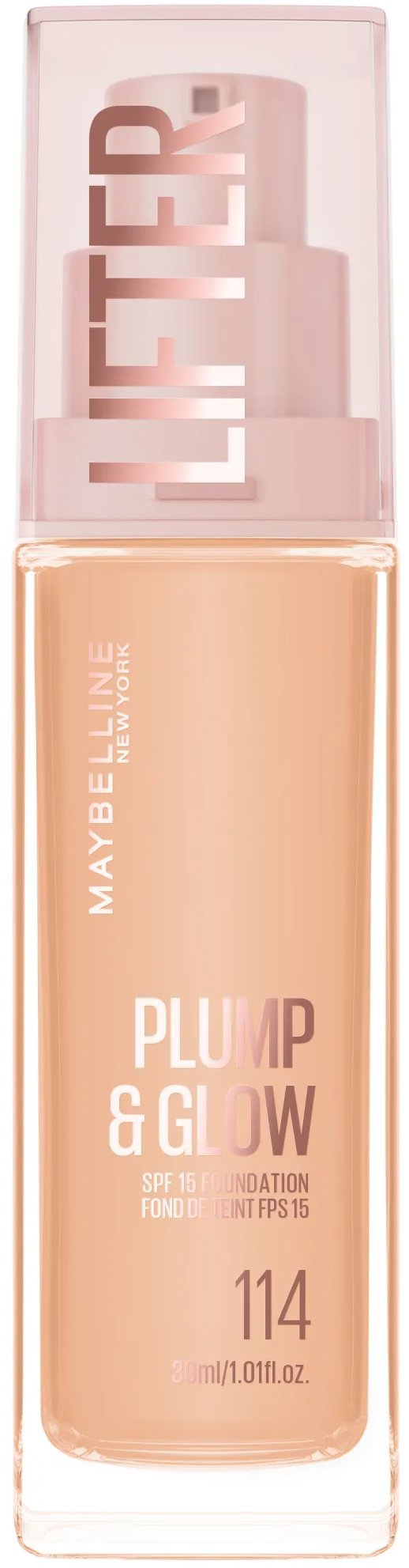 MAYBELLINE NEW YORK Lifter Foundation 114, ragyogást fokozó alapozó, 30 ml