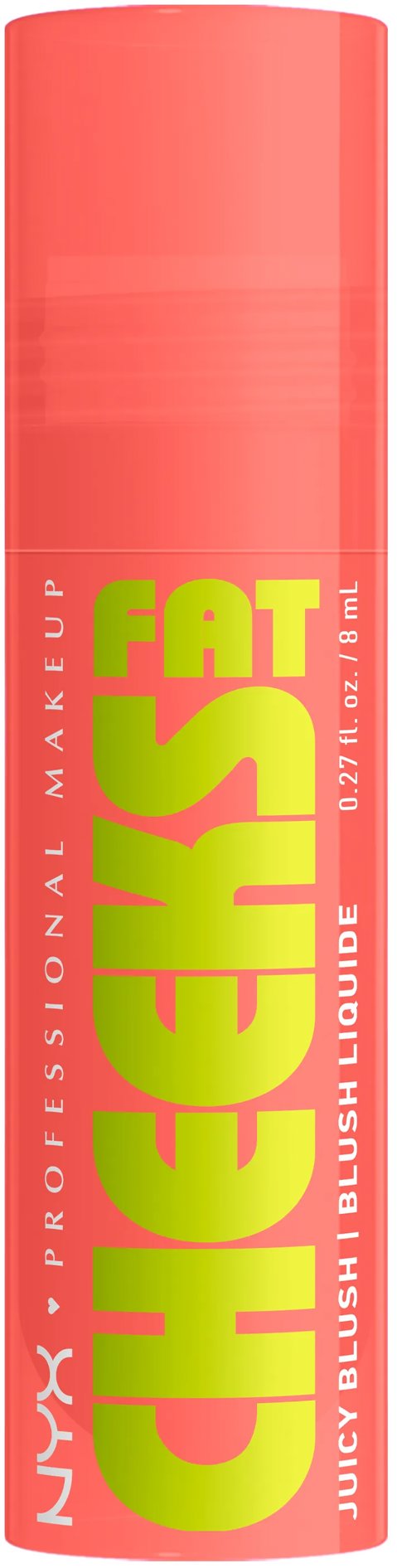NYX PROFESSIONAL MAKEUP Fat Cheeks Juicy Blush 01 Papaya Plump folyékony arcpirosító, 8 ml