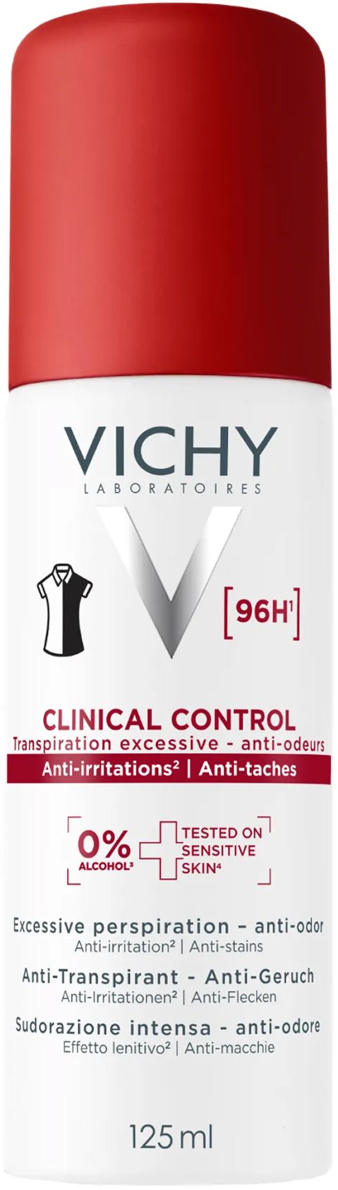 VICHY Clinical Control 96h spray, 125 ml