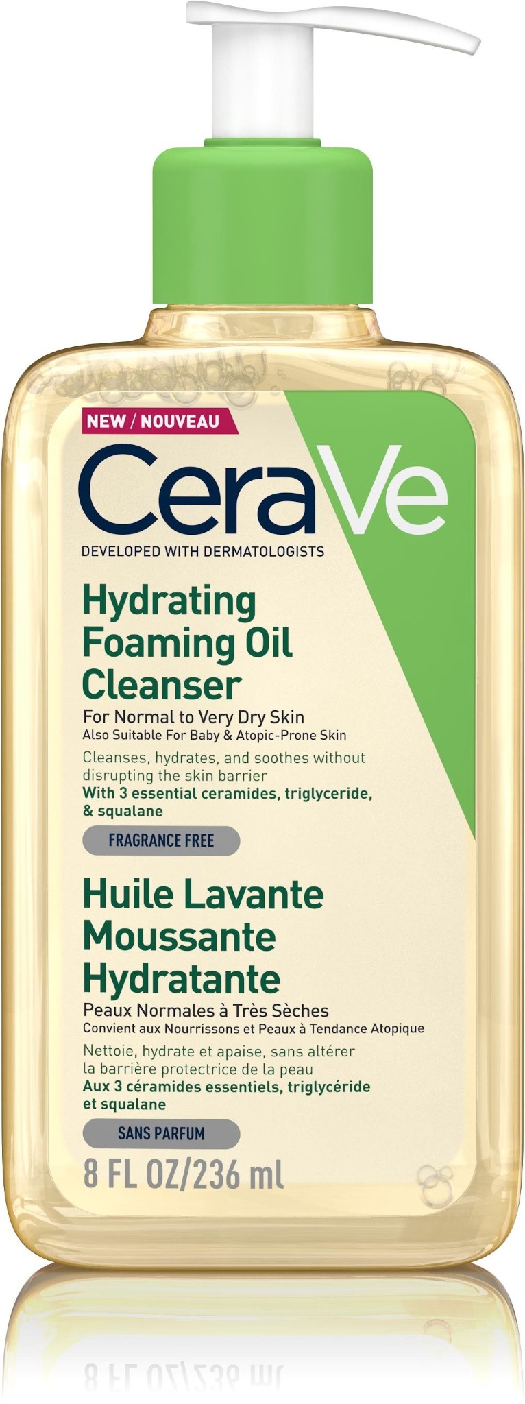 CERAVE Hidratáló tisztító habzó, 236 ml