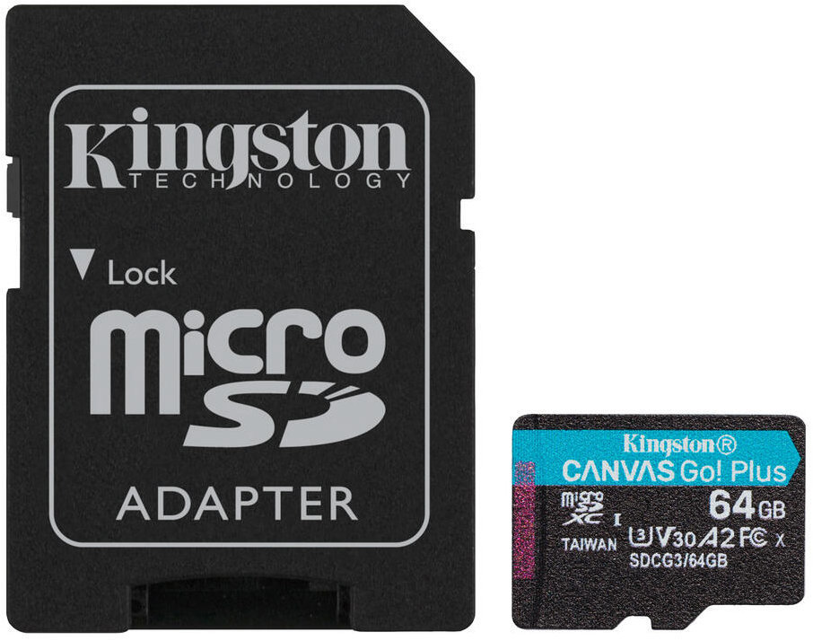 SDCG4-64GB 64GB Canvas Go Plus UHS-I MicroSDXC Card with SD Adapter