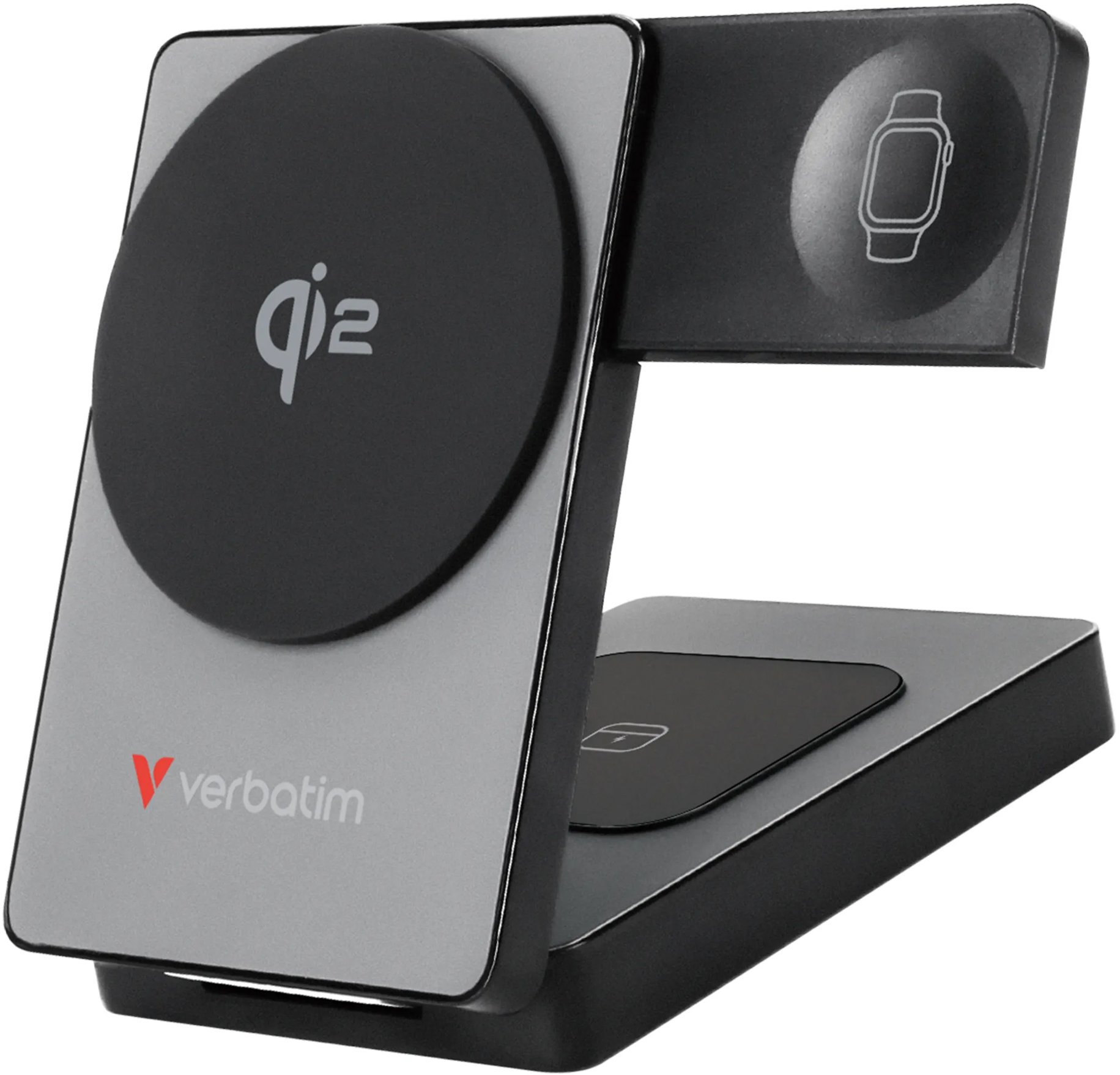 Verbatim Charge 'n' Go 3in1 Qi2 Power Bank 5000 mAh szürke