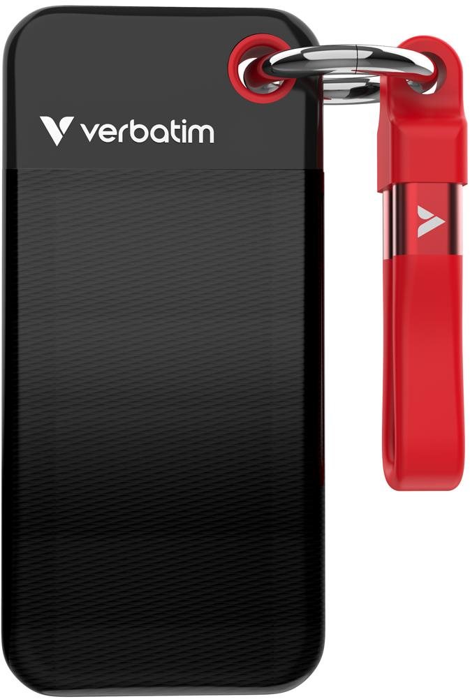 Verbatim Pocket SSD 512GB fekete / piros