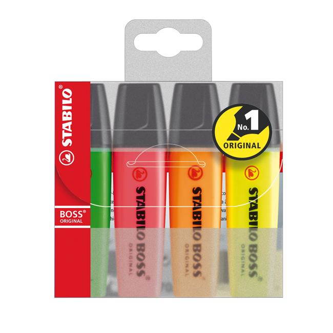 STABILO Boss Original 4 db-os készlet